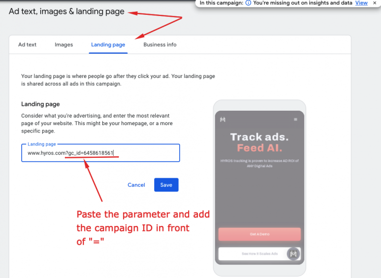 How To Connect Your Google Ads/AdWords account To HYROS Hyros Documentation