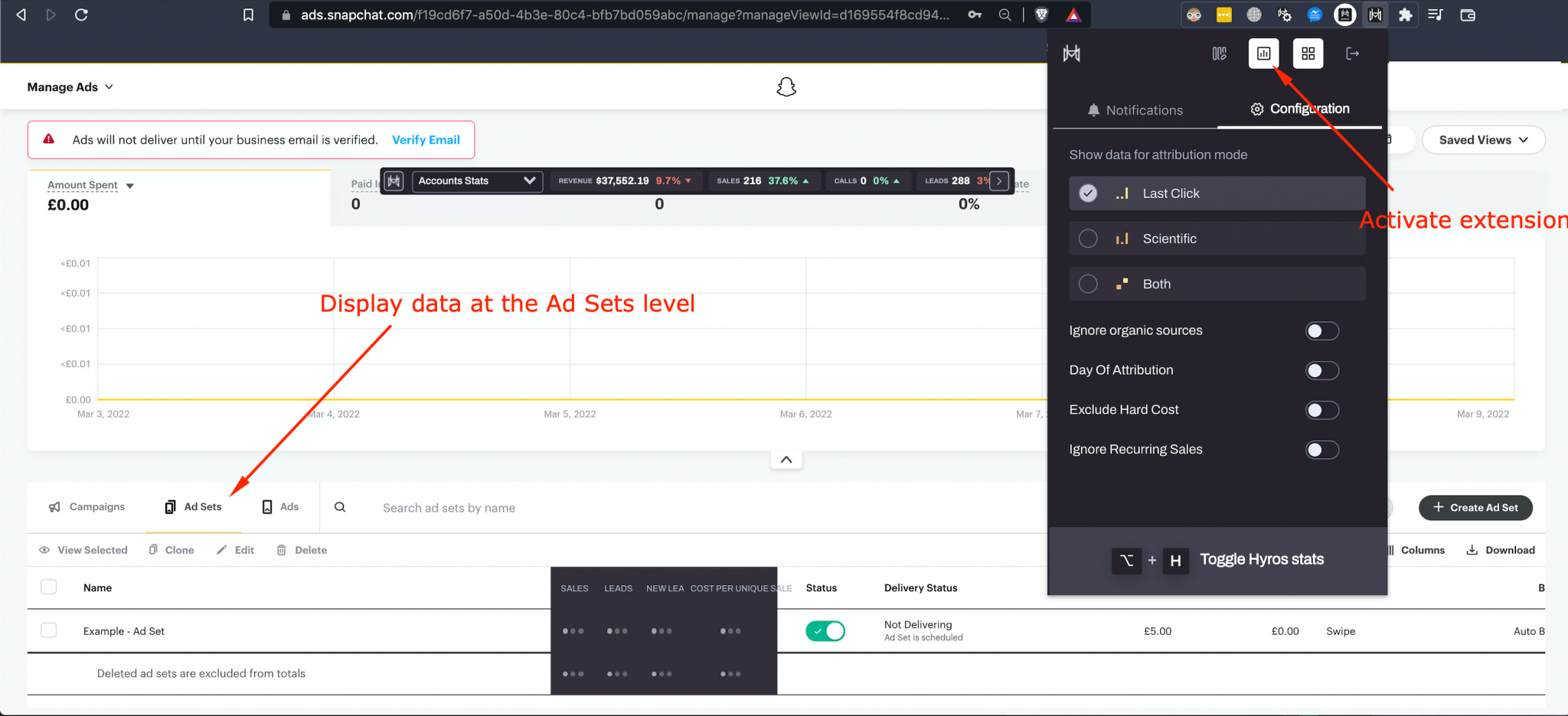 Setting Up and Using The HYROS Chrome Extension Hyros Documentation
