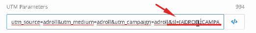 This image has an empty alt attribute; its file name is Adroll-Adding-to-utm-params.png